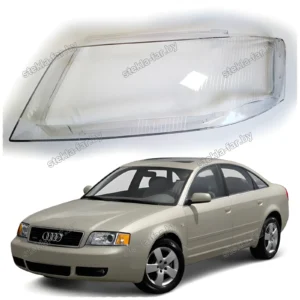 F0053L - Стекло фары Audi A6 / S6 (C5) (1997–2005) A6 C5 Allroad (2000–2005) Дорестайл левое