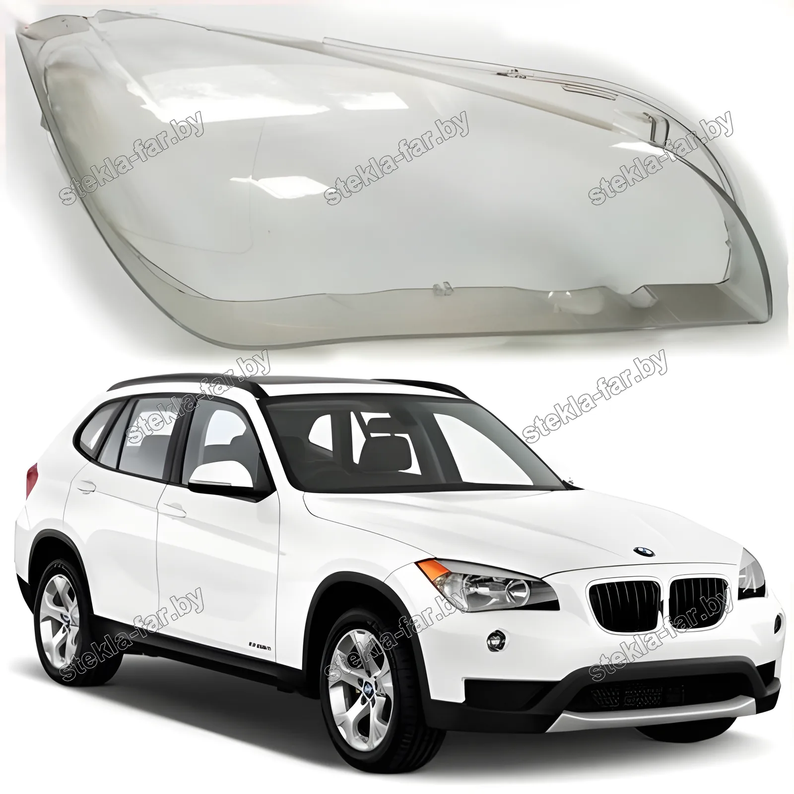 F0087R - Стекло фары BMW X1 E84 (2009–2015) правое