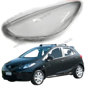 F0677L - Стекло фары Mazda 2 DE (2007–2015) левое