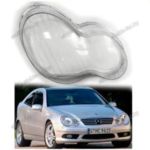 F0749R - Стекло фары Mercedes C Class W203 (2004–2008) рестайл правое