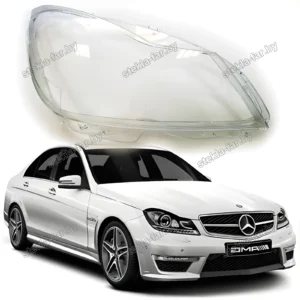 F0750R - Стекло фары Mercedes C Class W204 (2011–2015) рестайл правое