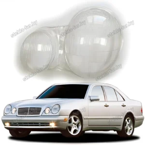 F0763L - Стекло фары Mercedes E Class W210 (1999–2003) Галоген левое