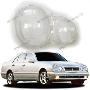 F0763R - Стекло фары Mercedes E Class W210 (1999–2003) Галоген правое