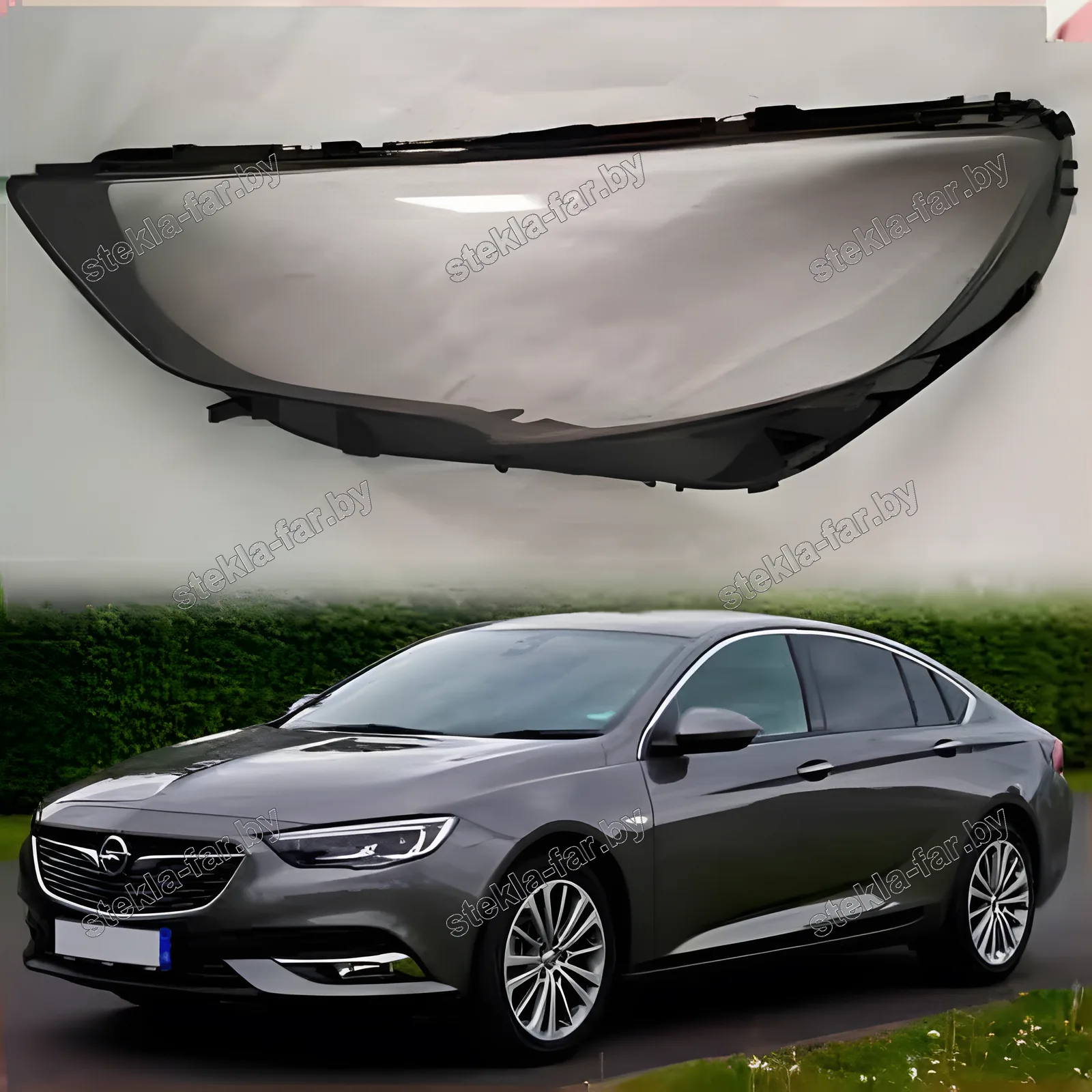 F1006L - Стекло фары Opel Insignia (2017–2020) левое
