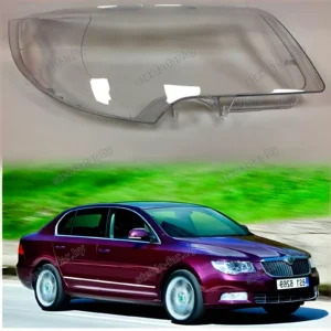 F1129R - Стекло фары Skoda Superb 2 (2008–2013) Дорестайл правое