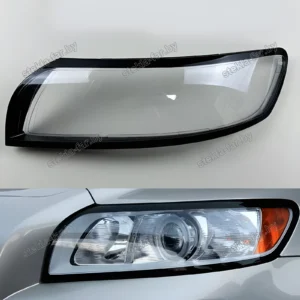 F1168XL - Стекло фары Volvo V50 (2007–2012) Рестайл левое