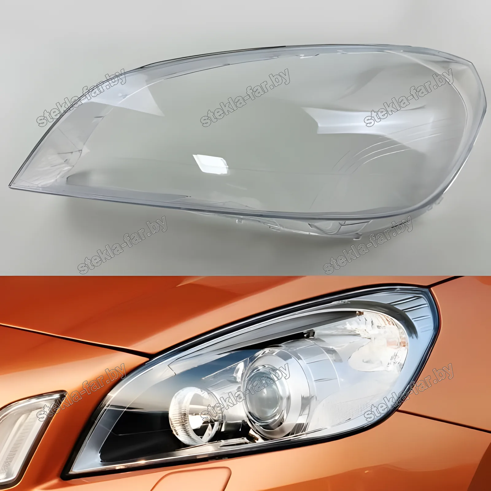 F1170L - Стекло фары Volvo S60 V60 (2010–2013) левое