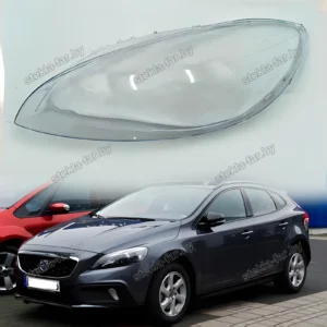 F1172L - Стекло фары Volvo V40 (2012–2016) Дорестайл левое