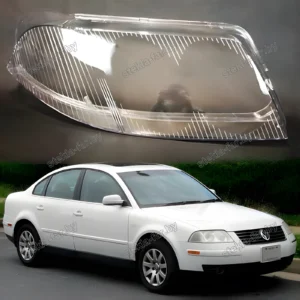 F1187R - Стекло фары Volkswagen Passat B5 55 Halogen (2000–2005) рестайл правое