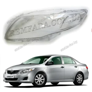 F1206L - Стекло фары Toyota Corolla (2006–2010) Дорестайл левое
