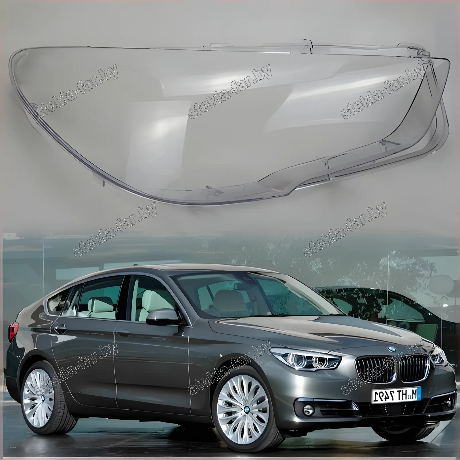 F1226R - Стекло фары BMW 5 GT F07 (2009–2016) правое