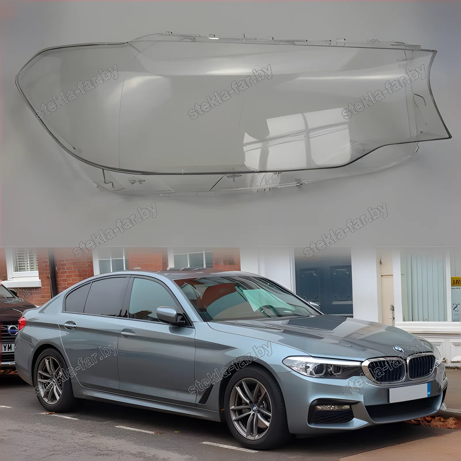 F1228R - Стекло фары BMW 5 G30, G31, G38 (2016–2020) правое