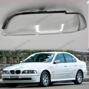 F1263L - Стекло фары BMW 5 E39 (2000–2003) Рестайл (рез бампер) левое