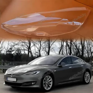 F1300L - Стекло фары Tesla Model S (2012–2024) левое