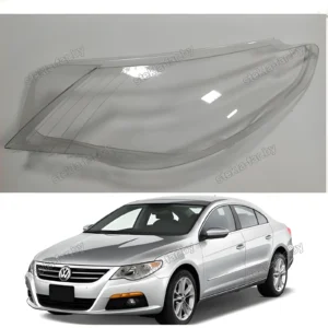 F1340L - Стекло фары VW Passat CC (2008–2012) Дорестайл левое
