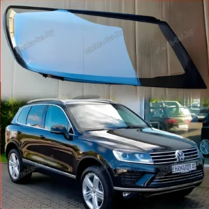 F1355R - Стекло фары Volkswagen Touareg (2014–2019) Рестайл правое