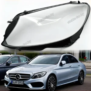 F1372L - Стекло фары Mercedes C Class W205 (2018–2021) рестайл левое