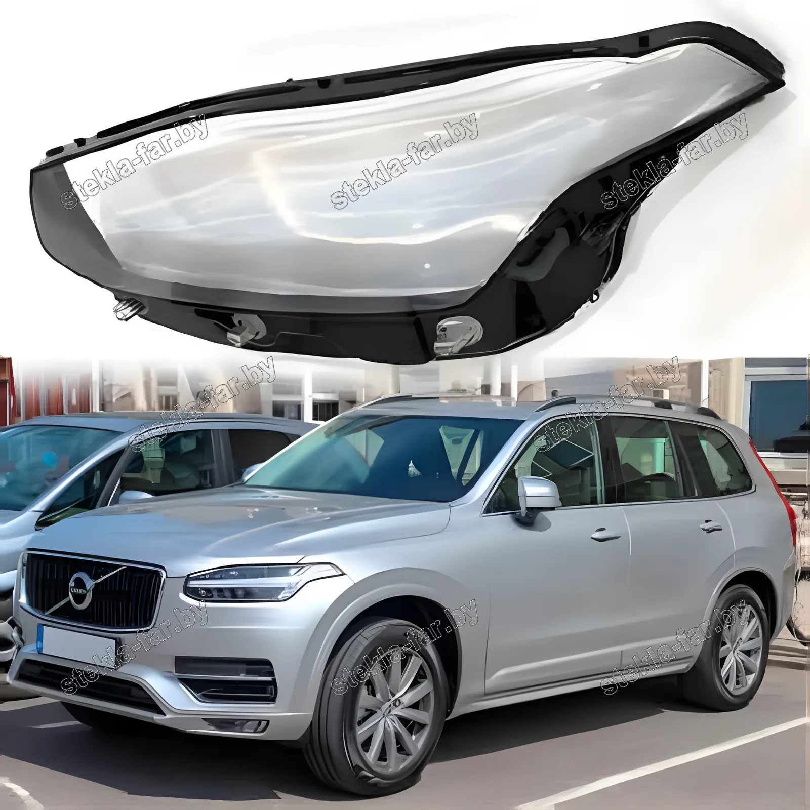 F1390L - Стекло фары Volvo XC90 (2015–2024) 2 поколение левое