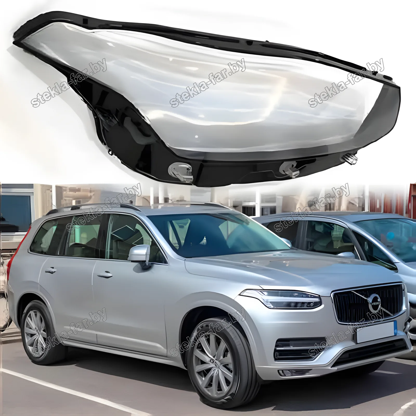 F1390R - Стекло фары Volvo XC90 (2015–2024) 2 поколение правое