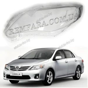 F1406L - Стекло фары Toyota Corolla (2010–2013) рестайл EURO левое