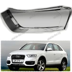 F1415L - Стекло фары Audi Q3 (2010–2015) Дорестайл левое
