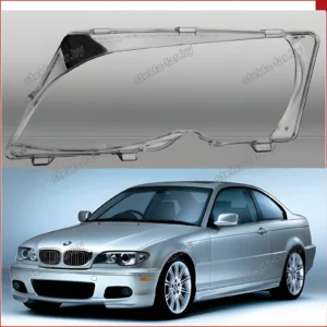 F1416L - Стекло фары BMW 3 E46 (2001–2006) рестайл левое