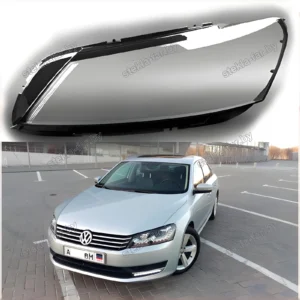 F1425L - Стекло фары Volkswagen Passat B7 (2010–2015) Halogen USA левое