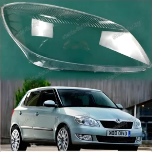 F1530R - Стекло фары Skoda Fabia 2 5J (2010–2015) Рестайл правое