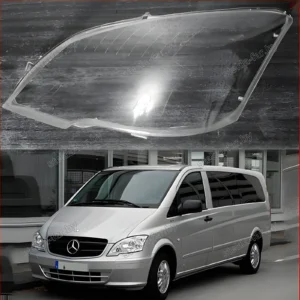 F1534L - Стекло фары Mercedes Vito, Viano 2 V Class W639 2010-2014 Рестайл левое