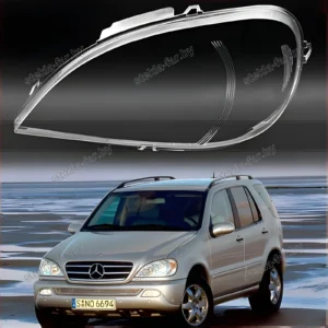 F1536L - Стекло фары Mercedes ML class W163 2001–2005 рестайл левое
