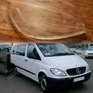 F1538R - Стекло фары Mercedes Vito, Viano 2 V Class W639 (2003–2010) Дорестайл правое