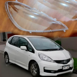 F1558R - Стекло фары Honda Jazz 2 (2011–2013) Рестайл правое