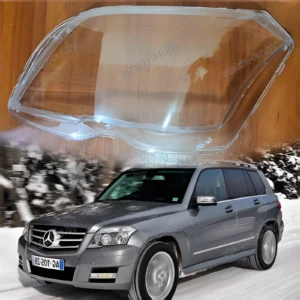 F1570L - Стекло фары Mercedes GLK Class X204 2008-2012 Дорестайл левое