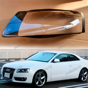 F1575L - Стекло фары Audi A5 8T (2007–2011) дорестайл левое