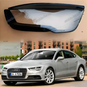 F1581L - Стекло фары Audi A7 (2014–2018) NO полоса левое