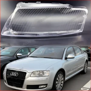 F1591L - Стекло фары Audi A8 D3 (2005–2010) рестайл левое