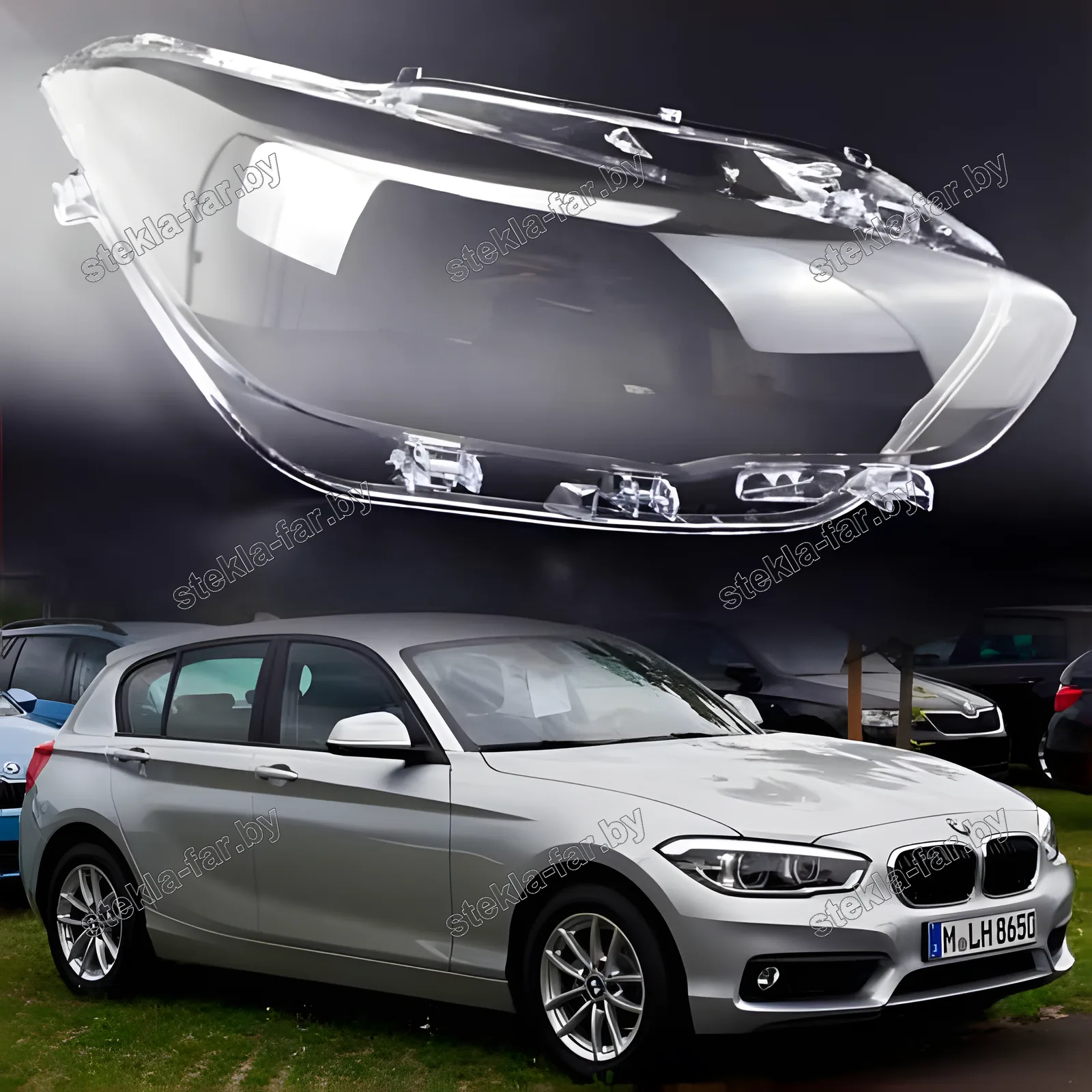 F1599R - Стекло фары BMW 1 F20 F21 (2015–2020) 2 поколение рестайлинг правое